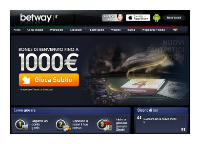 betway casino min