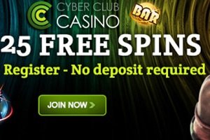 Wager free no deposit free spins at Cyber Club Casino