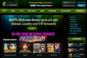Explore Welcome and Reload bonuses at Cyber Club Casino
