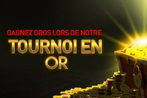 Empochez le pactole grâce au tournoi en or du Casino777