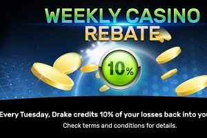 Be a part of the Drake Casino Tuesday rebate