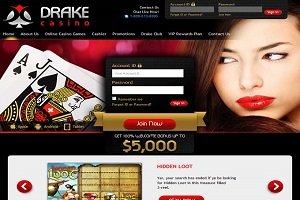 Drake Casino has 10 no deposit free spins to offer