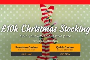 32Red Casino fills your Christmas Stocking with £10,000 in bonuses