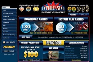 InterCasino celebrates the addition of progressive jackpot games