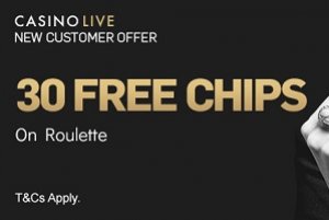 Get 30 Free Chips on Roulette with Betfair Casino