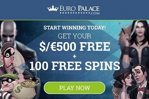 No deposit free spins for Christmas at Europalace Casino