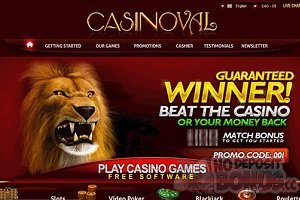 Claim your 20 no deposit free spins at Casinoval
