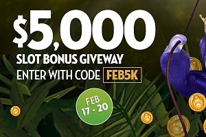 Caesars Casino offers a $5,000 in bonus play