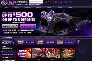 Learn the ropes for free at Crazy Vegas Casino