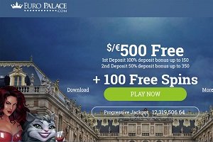 Free Spins on three popular slots at Europalace Casino
