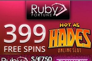 Ruby Fortune free spins on NRVNA Slot