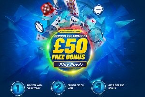 More cash and free spins for new Coral Casino players