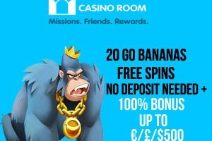 Step inside the Casino Room and get free spins