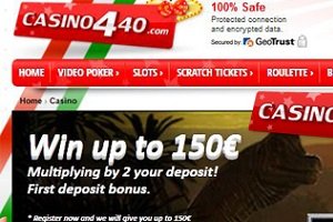 Claim a weekly reload bonus at Casino 440