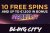 Bling City Casino Offers Free Spins on NetEnt Slots